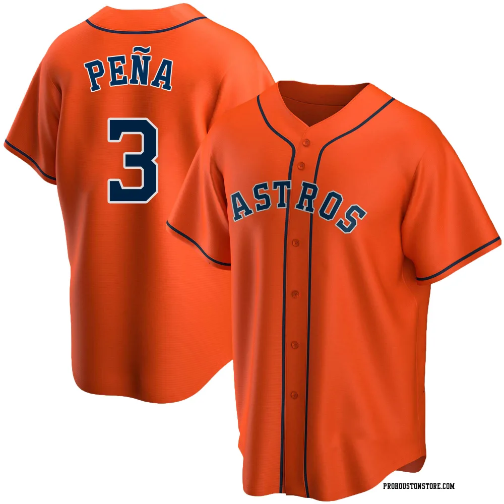 Men's Jeremy Pena Houston Astros Replica Black Golden Alternate Jersey